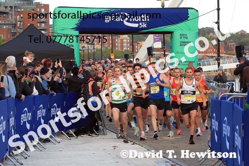The 2022 GNR 5k Road Race, Quayside, Newcastle, Friday, October 7th. Photo: David T. Hewitson/Sports for All Pics